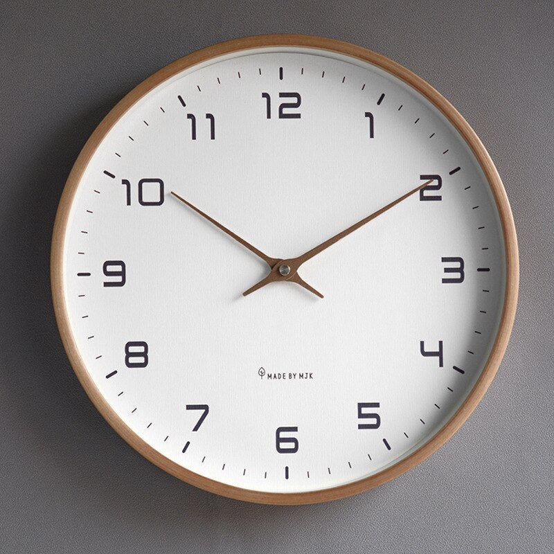 Scandinavian Wooden Wall Clock – Minimalist Design