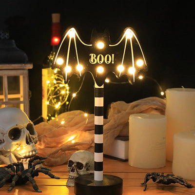 Solar-Powered LED Halloween Garden Lantern