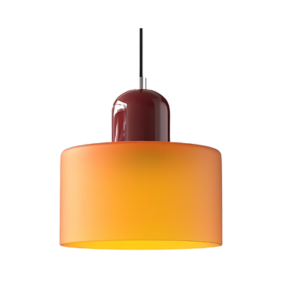 Glass Cylinder Pendant Light