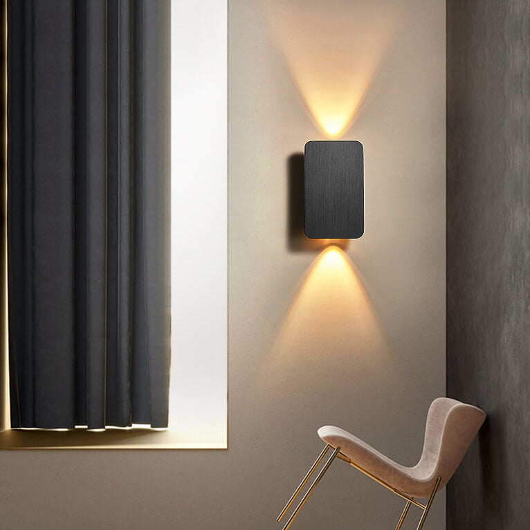 Nordic Minimalist Aluminum Rectangular LED Wall Sconce