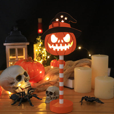 Solar-Powered LED Halloween Garden Lantern