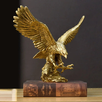 Golden Eagle Statue – Luxury Decor by RoyalWings