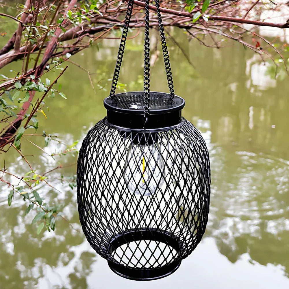 Sunny Garden Solar Lantern – Waterproof LED Outdoor Light with Auto Sensor
