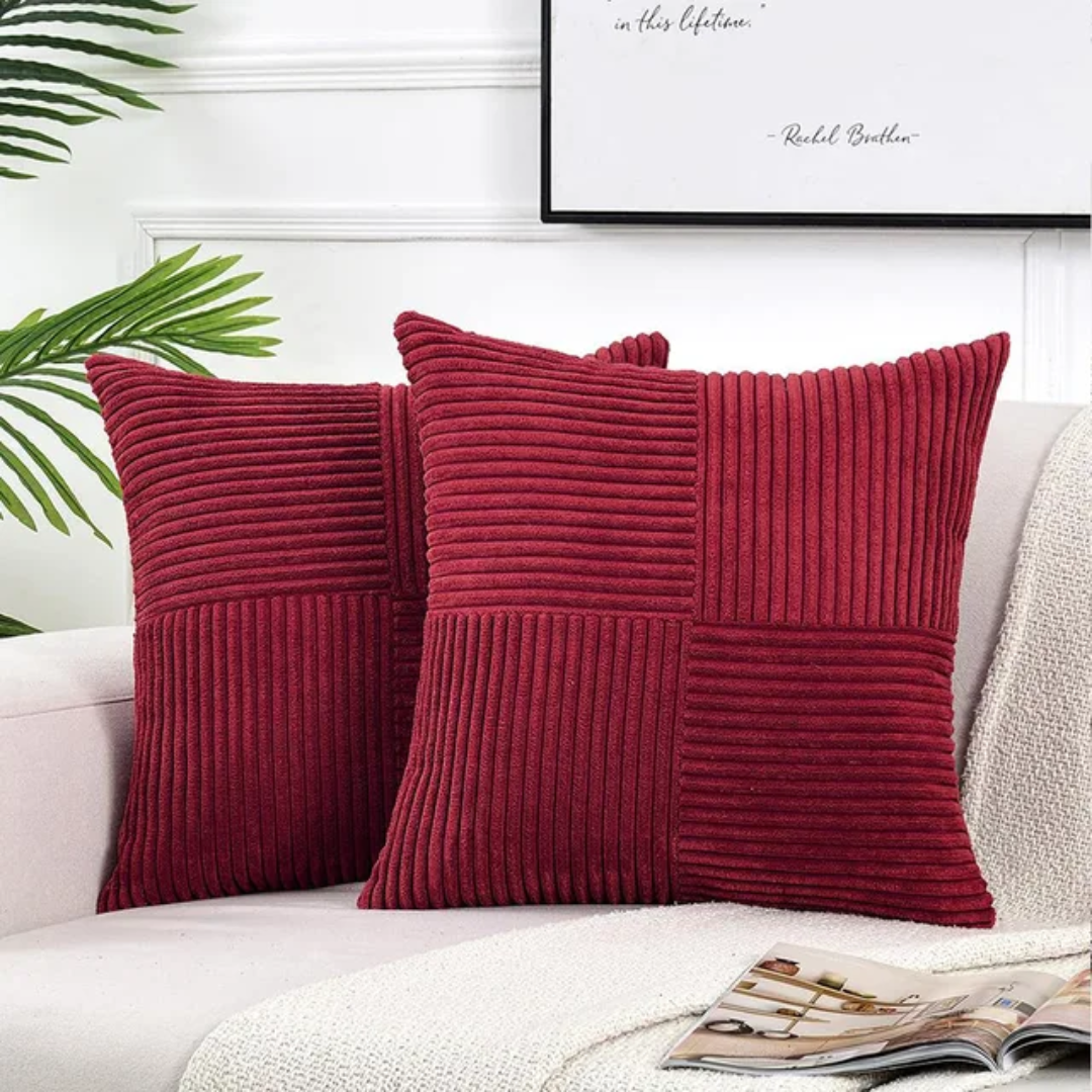 Plush Throw Pillow with Hidden Zipper