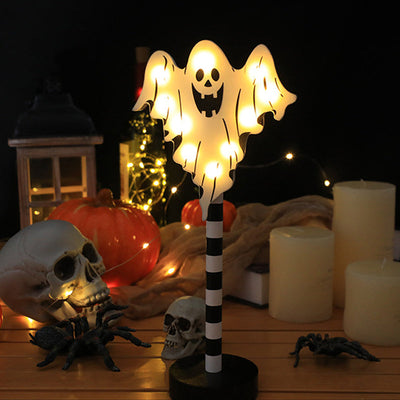 Solar-Powered LED Halloween Garden Lantern