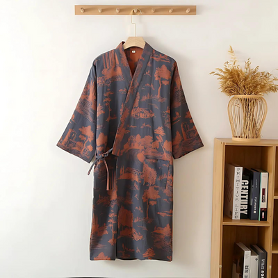 Women Soft Cotton Bathrobe Kimono