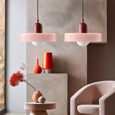 2-Head Bauhaus Glass Pendant Light Adjustable