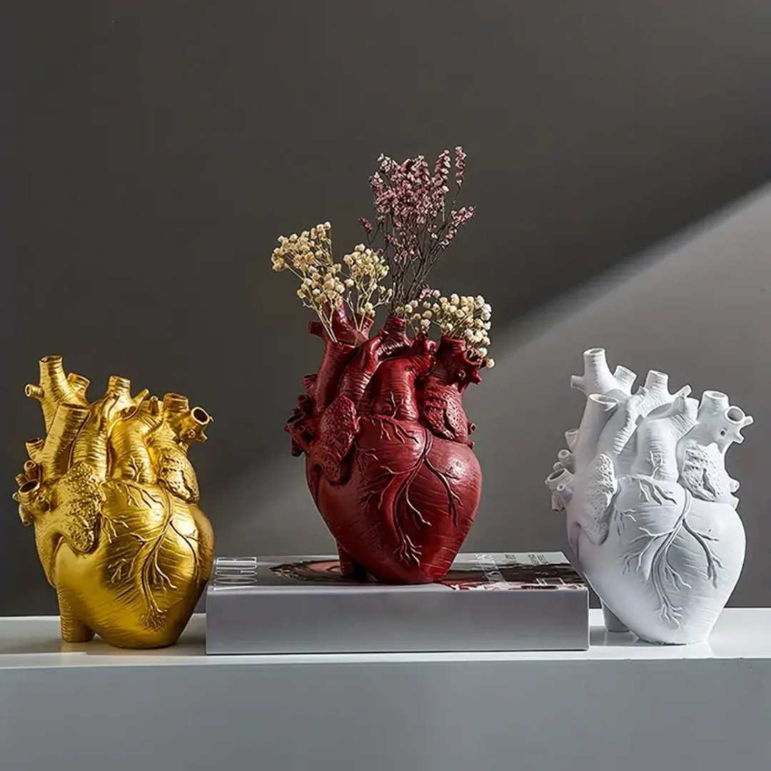 HeartVase Flower Vase - Unique Heart Vase