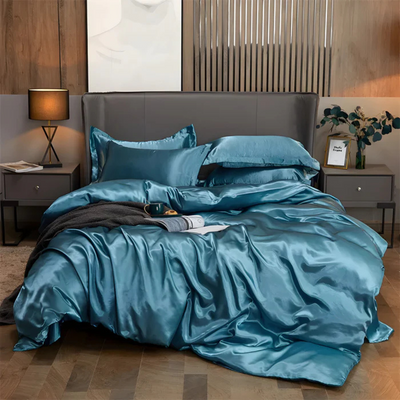 Rayon Bedding Set with Soft Breathable Duvet Cover