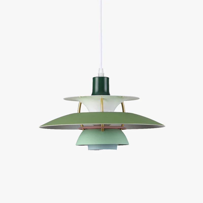 Modern Morandi LED Pendant Light – E27 Metal Shade