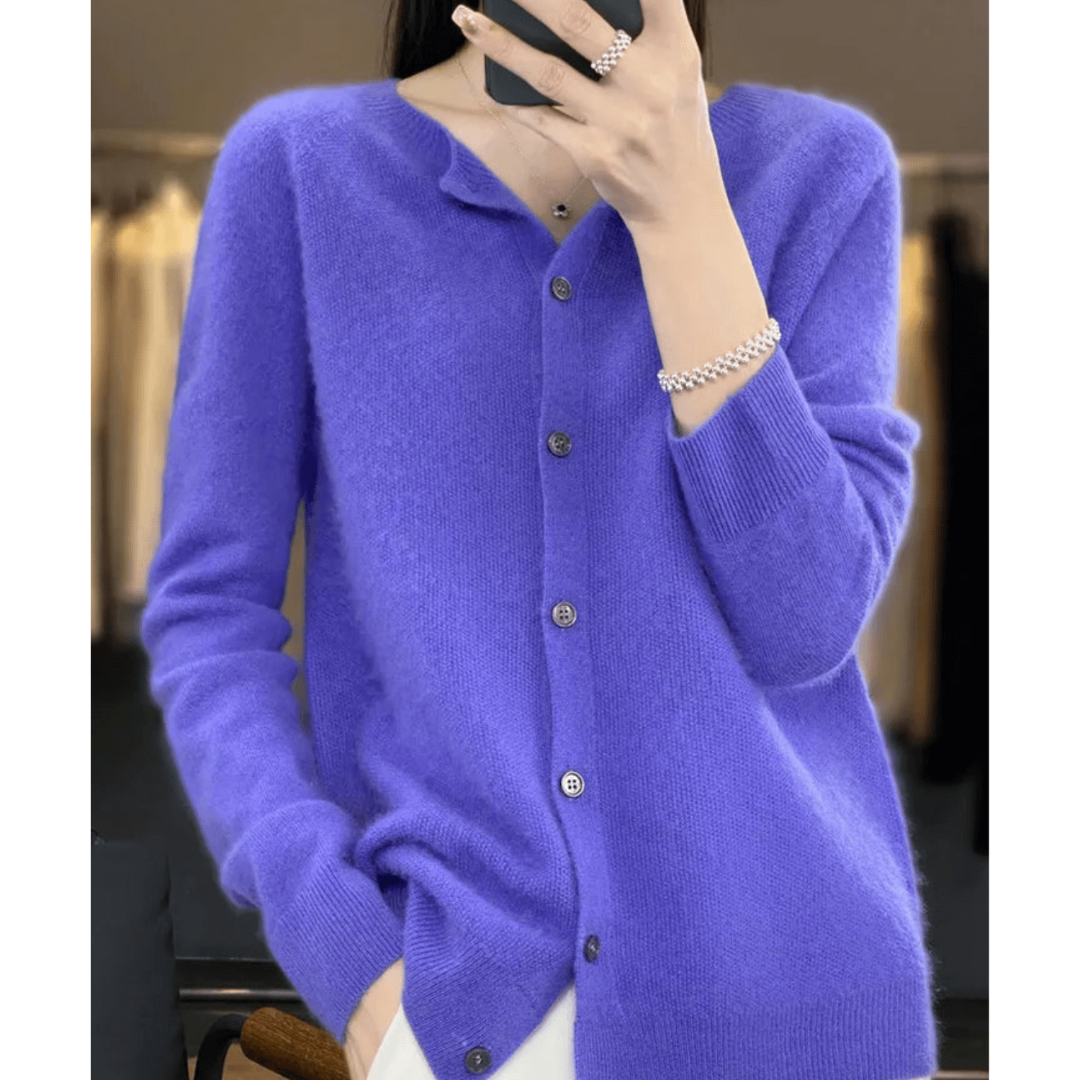 Women’s Short Knit Button Down Cardigan