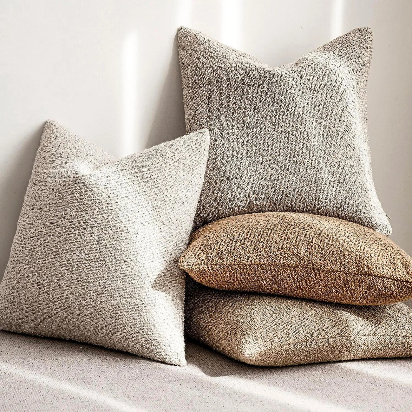 Tulum Boucle Cushion Cover 45x45cm Decorative Pillow