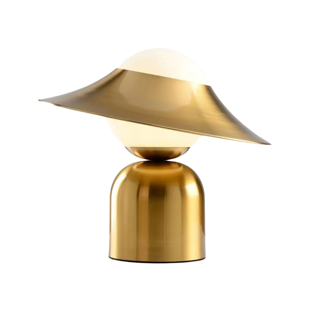 Retro Glass Table Lamp with Dimmable Light