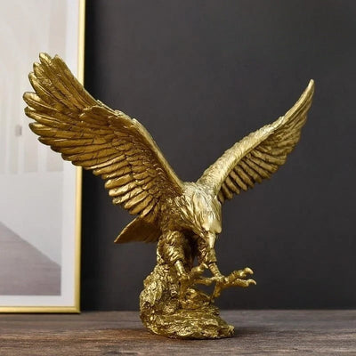 Golden Eagle Statue – Luxury Decor by RoyalWings