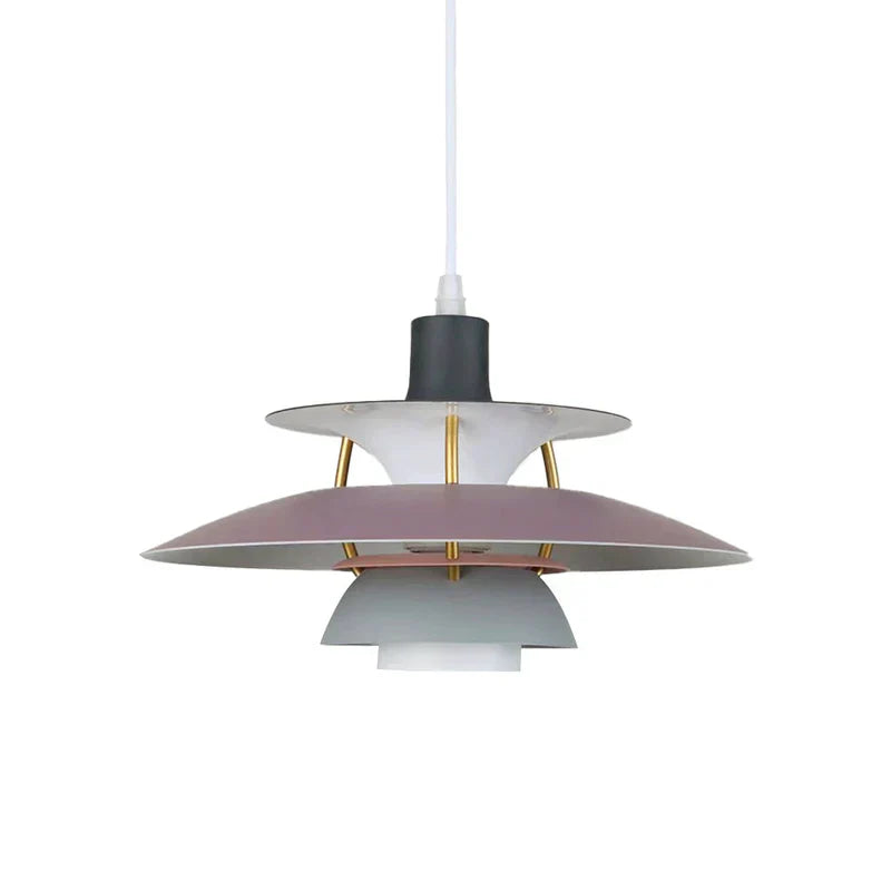 Modern Morandi LED Pendant Light – E27 Metal Shade