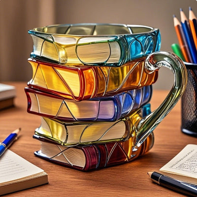3D Handmade Book Mug for Coffee & Tea