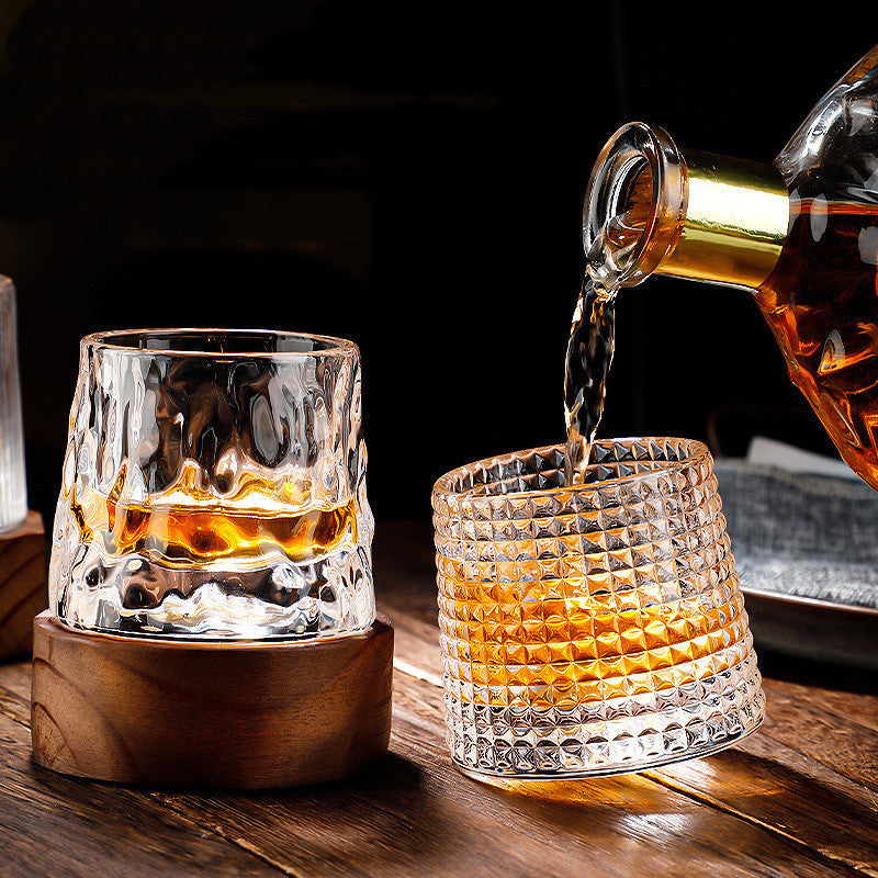 Spinning Japanese Edo Whiskey Glass Set