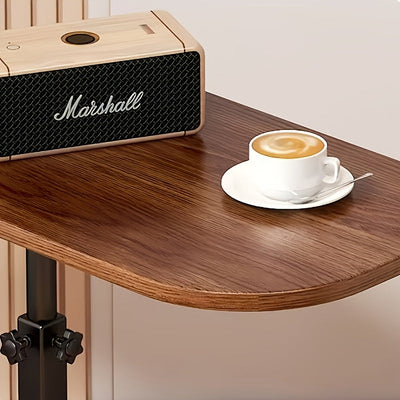 Adjustable Side Table – Wood & Metal for Couch or Bed