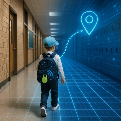 SafeTrack Mini GPS Tracker for Kids, Pets & Valuables