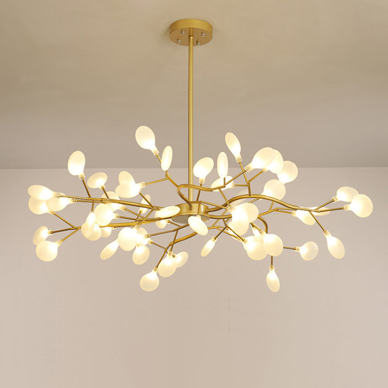 Branched Firefly LED Acrylic Chandelier