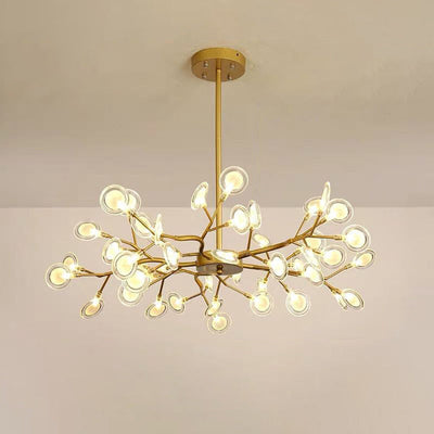 Branched Firefly LED Acrylic Chandelier