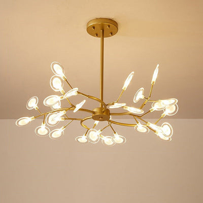 Branched Firefly LED Acrylic Chandelier
