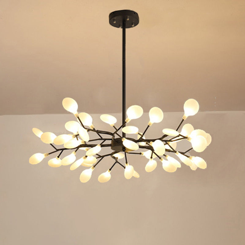 Branched Firefly LED Acrylic Chandelier