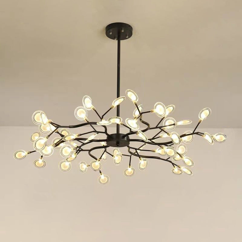 Branched Firefly LED Acrylic Chandelier