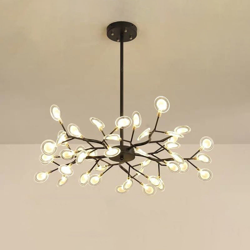 Branched Firefly LED Acrylic Chandelier