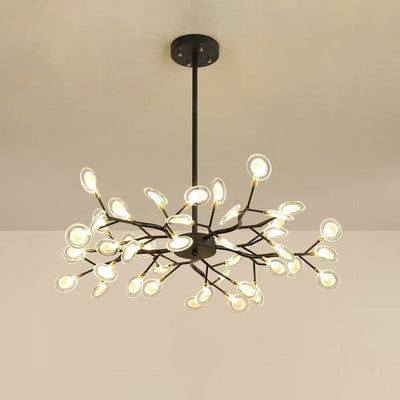 Branched Firefly LED Acrylic Chandelier