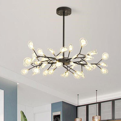 Branched Firefly LED Acrylic Chandelier
