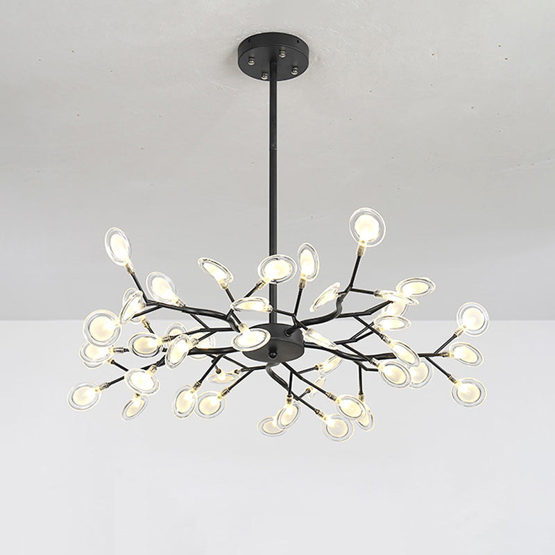 Branched Firefly LED Acrylic Chandelier