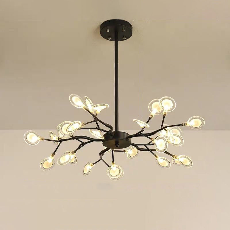 Branched Firefly LED Acrylic Chandelier
