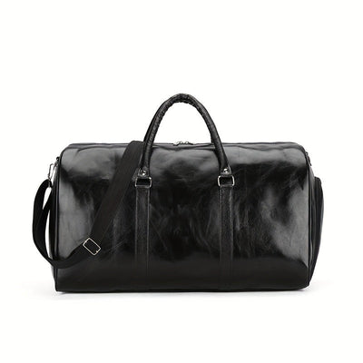 Voyager's Haven Deluxe Leather Retro Travel Bag