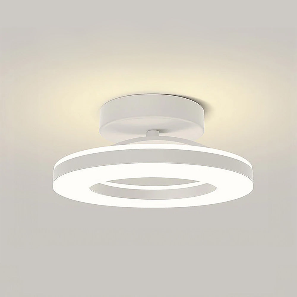 ZAYNO Black LED Ceiling Light – Modern Flush Mount