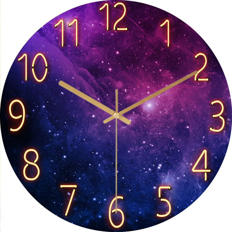 Modern Wooden Wall Clock with Silent Mechanism