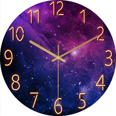Modern Wooden Wall Clock with Silent Mechanism