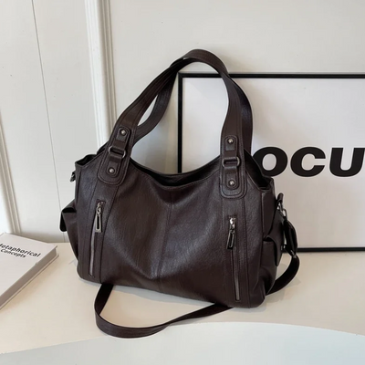 Women’s Classic Multi-Compartment Shoulder Bag – Alma