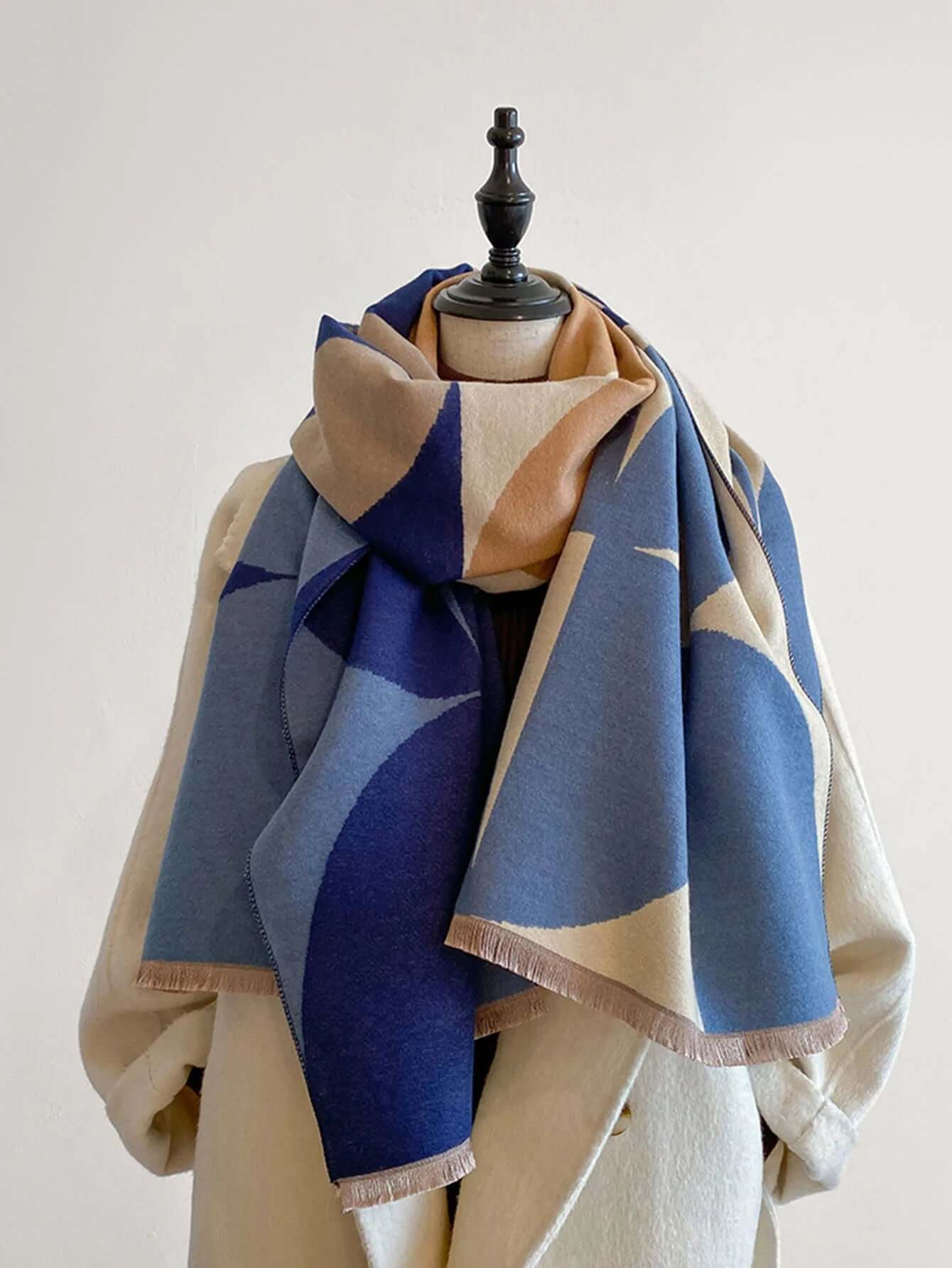 Women’s Reversible Winter Scarf – Soft & Warm Wrap
