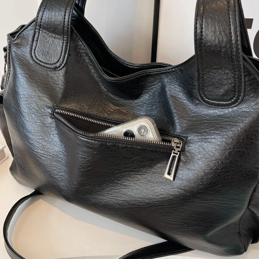 Women’s Classic Multi-Compartment Shoulder Bag – Alma