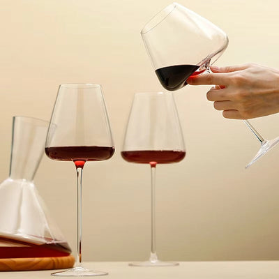 Handmade Crystal Wine & Champagne Glass Set – 2, 4, or 6 Pcs, 4 Sizes