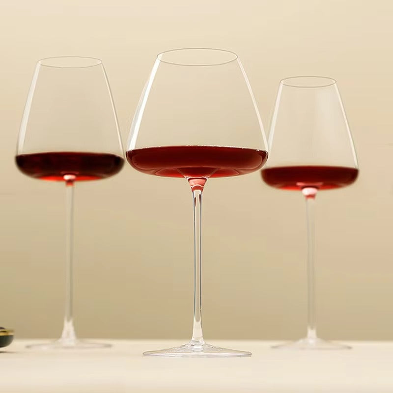 Handmade Crystal Wine & Champagne Glass Set – 2, 4, or 6 Pcs, 4 Sizes