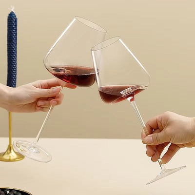 Handmade Crystal Wine & Champagne Glass Set – 2, 4, or 6 Pcs, 4 Sizes