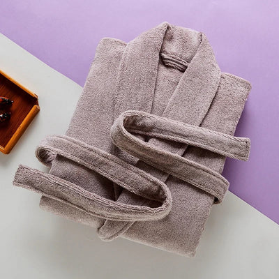Men’s Long Fleece Bathrobe – Warm Winter Robe