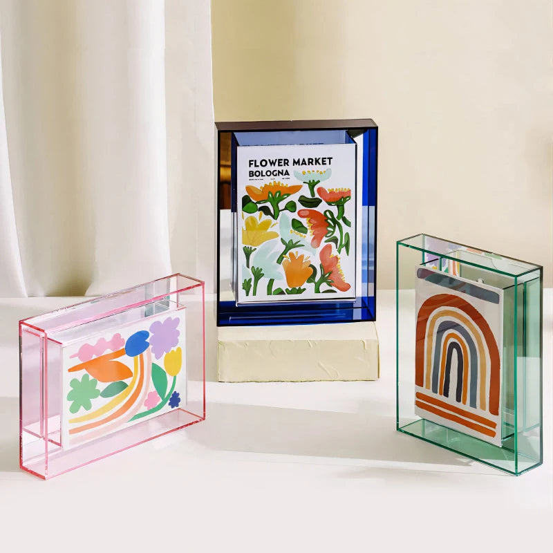 Clarity II Acrylic Modern Color Photo Frame