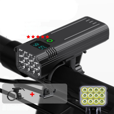 5000 Lumen USB Rechargeable Bike Light with Mounts