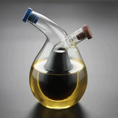 Double Glass Oil & Vinegar Dispenser Bottle