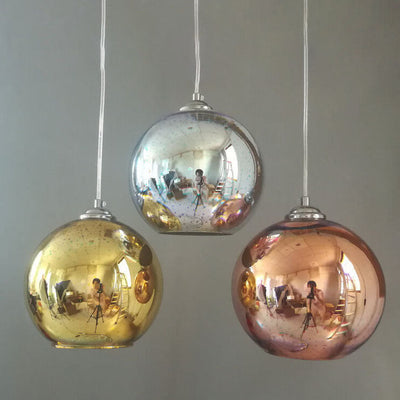 Modern 3D Firework Glass Dome Pendant Light