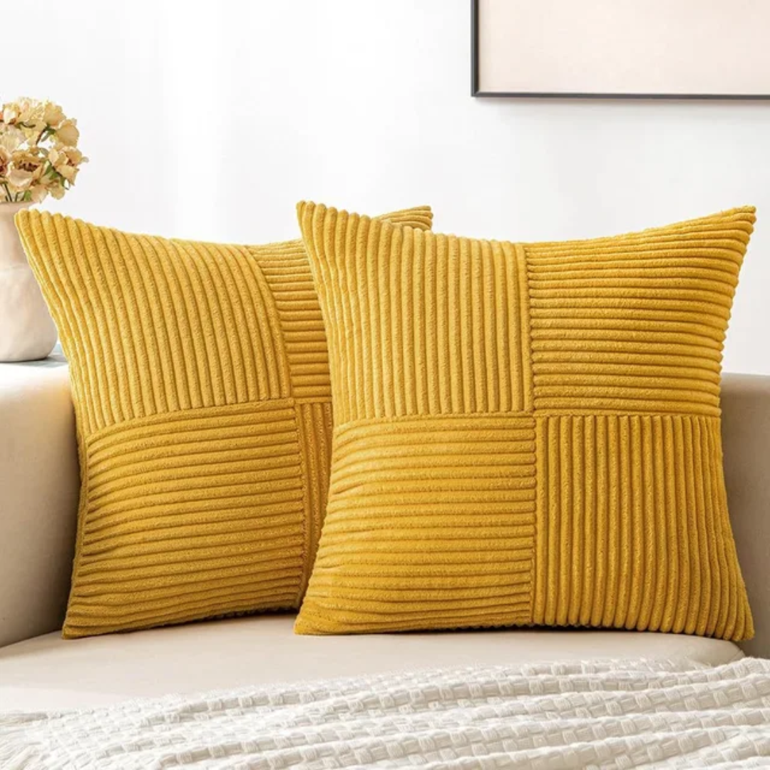 Plush Throw Pillow with Hidden Zipper