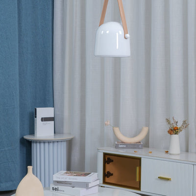 Mona Minimalist LED Pendant Light – Modern Glass Design